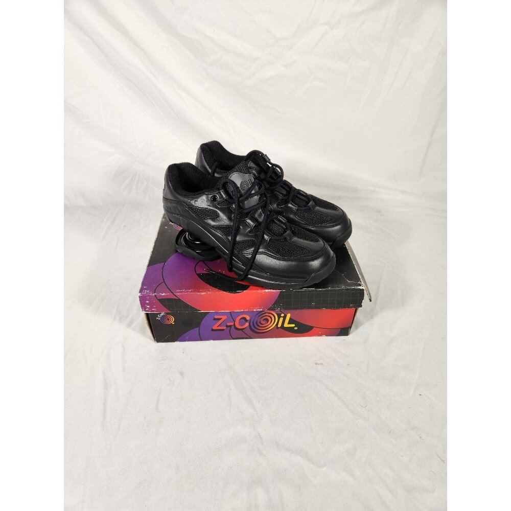 NWB Z-coil Freedom 2000 Blk Leather Sneakers Comfort Orthopedic EUR:42.5 US:10.5